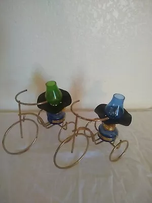 Iron Bike Oil Miniature Lamp's Blue And Green • £66.49