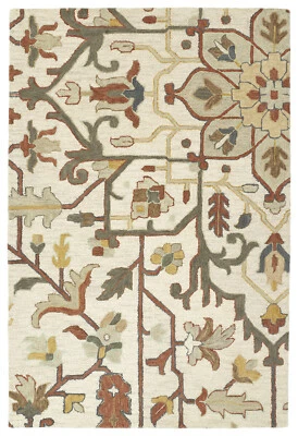 $459 • Buy Arts & Crafts William Morris Style Wool Cut & Loop Area Rug **FREE SHIPPING**