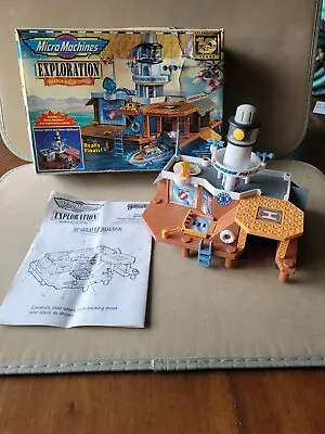 Vintage 1997 Micro Machines Exploration Lighthouse Playset (Box/Instructions) • £16.99