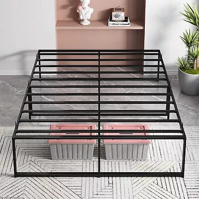 14  Heavy Duty Bed Frame Metal Platform Queen/Full/Twin Size Sturdy Slat Support • $79.99