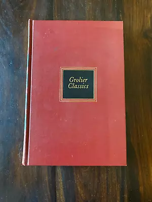 1955 Grolier Classics Volume Featuring Cervantes Plato Chaucer & Poe • $8.40