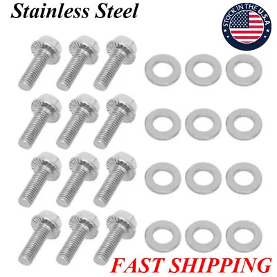 Stainless Steel For LS LT Exhaust Manifold Header Bolts Kits LS1 LS2 LT1 LS3 US • $11.99