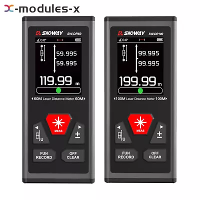 SNDWAY Mini Digital Laser Distance Meter Rangefinder Range Finder Inclinometer • $68.59