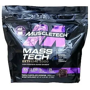 Muscletech Mass Tech Extreme 2000 - Performance Series Triple Chocolate Brownie • $40.41