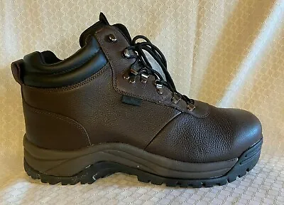  Propet  Cliff Walker Bronco Brown Hiking Waterproof Mens Boots Diabetic M3188 • $53