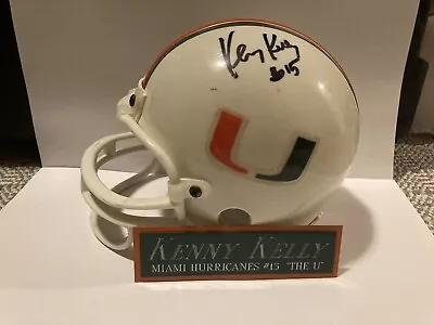 Unknown Miami Hurricanes Signed Mini Helmet With Namesplate Inscribed Kenny Kell • $0.99