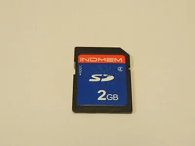 INDMEM 2GB SD Memory Card - Class 4 - M2D6 - Made In Japan • $20.15