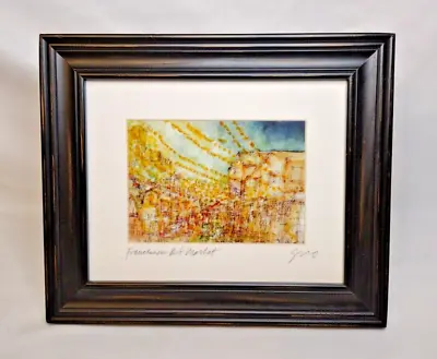 2012 Signed Nurhan Gokturk New Orleans  Frenchmen Art Market -Framed Watercolor • $27.19