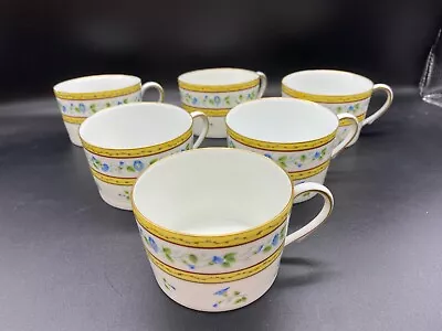 6 Raynaud Ceralene Limoges Morning Glory Spray Tea Cups Coffee Mugs • $40