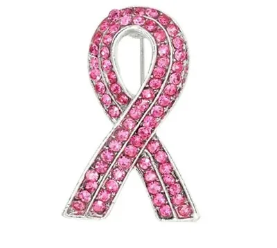 Breast Cancer Awareness Deep Pink Ribbon Brooch. 10% To Breast Cancer Research • £2.29