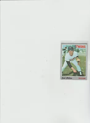 1970 Topps #47 Bob Miller TWINS • $1.49