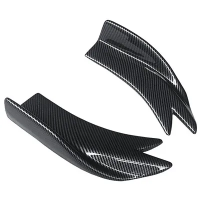 Carbon Fiber Color Spoiler Lip Splitter Diffuser For Car Rear Bumper Side Skirt • $26.90