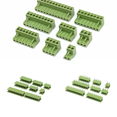 PCB Terminal Block Screw Connector 2/3/4/5/8/9/10/12 Pin KF2EDGK 5.08mm Pitch • $2.99