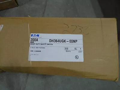 EATON HEAVY DUTY SAFETY SWITCH  DH364UGK  200A  600V New In Box • $350