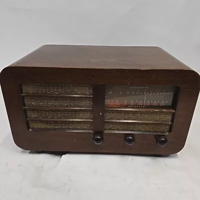 1946 Detrola Model 572 Vacuum Tube AM Shortwave Radio Wood Case Works  • $237.90