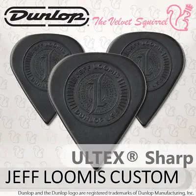 $18.59 • Buy 👨‍🎤 3x JEFF LOOMIS CUSTOM ULTEX® SHARP  Guitar Picks 🎸 Jim Dunlop®  461-JL