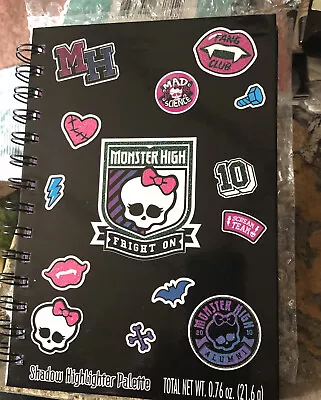 Monster High Spiral Notebook 12 Eyeshadow Palette W/ Mirror  Brand Halloween • $22.59