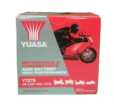 Yuasa - YTZ7S 12V High Performance Motorcycle & Powersports AGM Battery ⭐⭐⭐⭐⭐ ✅ • £84.49