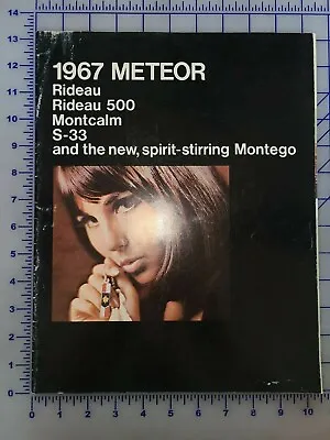 1967 Mercury Brochure Original Canadian Meteor Rideau Montcalm S-33  • $26.09