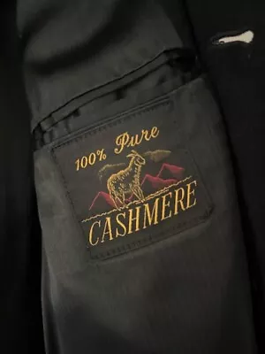 Vintage 100% Pure  Cashmere Overcoat - 44 Reg. • $55