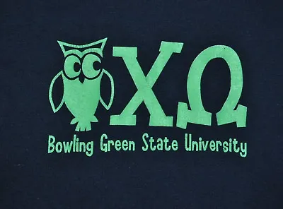 $10 • Buy T-shirt Small Chi Omega Bowling Green University Sorority 18 Inches Pit To Pit