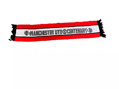 Manchester United Centenary Retro Football Scarf - Man Utd • £4.99