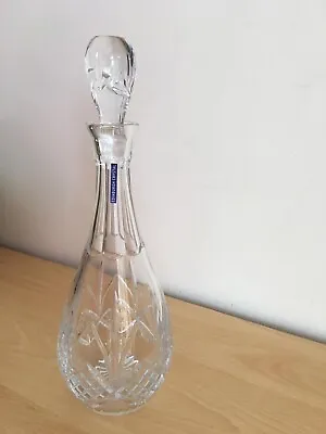 Edinburgh Crystal Decanter With Stopper 13.5” Height Thistle Design • £36