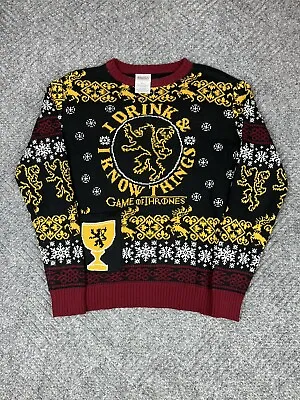 $14.50 • Buy Game Of Thrones Sweater I Drink And Know Things Size Medium