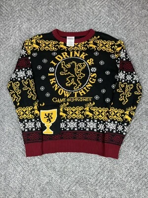 $14.50 • Buy Game Of Thrones Sweater I Drink And Know Things Size Medium