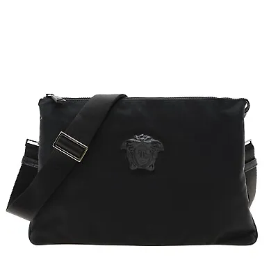 Versace Messenger Bag Palazzo  Medusa Nylon Shoulder Bag New • $396