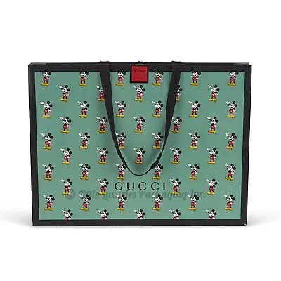 NEW Authentic Gucci X Disney Limited Edition Mickey Mouse Gift Bag 19 X 14 X 3 • $90