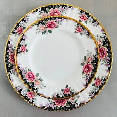 Vintage Royal Albert Concerto England Bone China Salad Dinner Plate 8   10.5  • £9.99