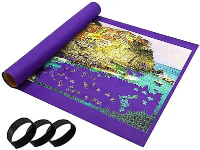 £10.95 • Buy Jigsaw Puzzle Roll Up Mat Large For Up To 3000 Pcs Easy Storage Telescopic Tube
