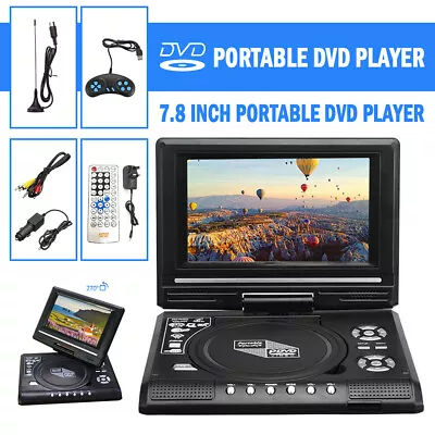 $48.66 • Buy 7.8  Portable DVD Player HD CD TV Player 16:9 LCD Widescreen Card Reader Player