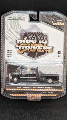 $37.99 • Buy Greenlight Dually Drivers 2018 Chevrolet Silverado 3500HD Flatbed Hauler 1:64