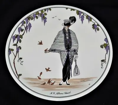 Villeroy & Boch DESIGN 1900 Bread Plate #4 Demi Deuil Art Deco Women • $35.99