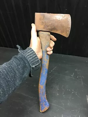 Vintage Hand Axe Hathet Wood Handle 17in Camping Farm Use • $67.49