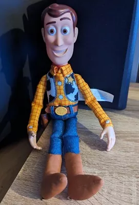 Toy Story Sheriff Woody Talking Soft Plush Doll Thinkway Toys No Hat • £12.94