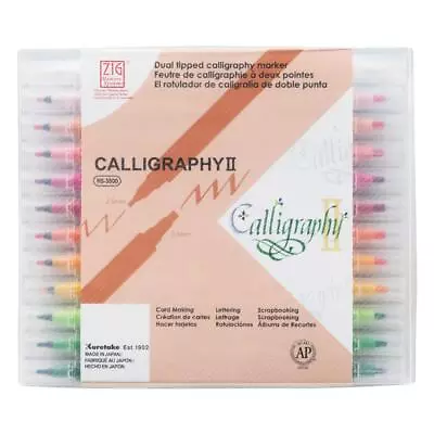 Kuretake Aqueous Pen ZIG MS Calligraphy II 24-color MS-3500 / 24V • £45.34