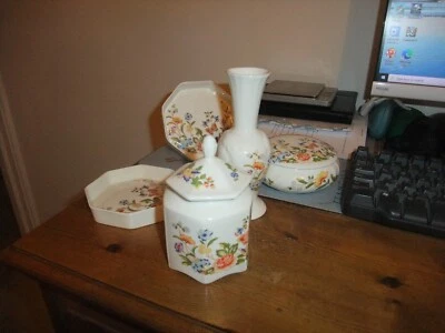 Delightful Aynsley Bone China Collection Of 5 Items The Cottage Garden Pattern • £9.99