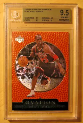 1998-99 Upper Deck Ovation #7 MICHAEL JORDAN BGS 9.5 GEM MINT • $199