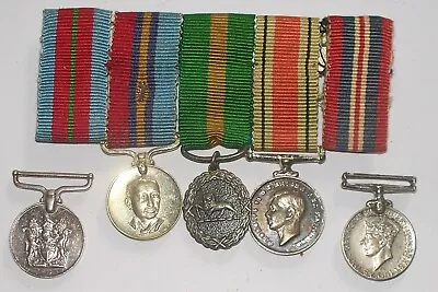 Rhodesia Miniature Group Medals Attributed Flt.Lt. J.R.C.Matthews Rhodesian • £90