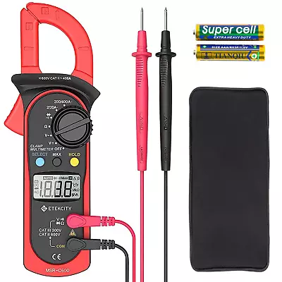 Digital Clamp Meter Multimeter Tester AC Volt Resistance Test Reader Tool New • $40.99