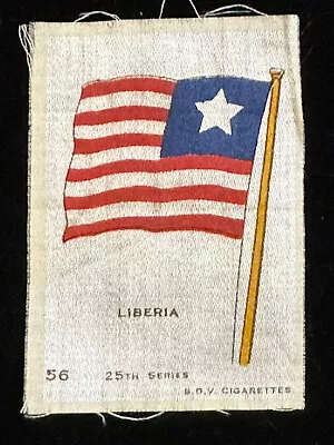£32.77 • Buy Liberia National Flag Tobacco Silk BDV Cigarettes Star Red White Blue Circa 1914