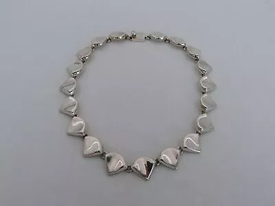 Very Heavy Taxco Sterling Silver 19  Unusual Necklace NH-14 • $169.99
