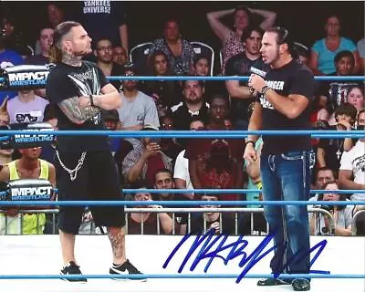 Matt Hardy Autographed 8x10 - With Jeff In Ring • $18