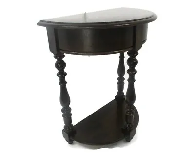 Carved Wooden Wall Hallway Console Side Table Half Moon Vintage • $500
