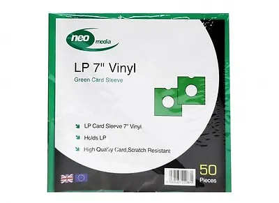 Pack Of 100 X Green 7 Inch LP Record Album Card Sleeves/Covers High Quality  • £23.99