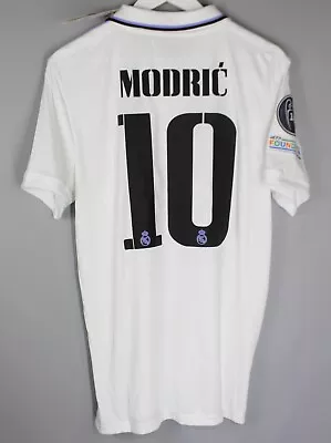 Nwt Real Madrid 2022 2023 Home Ucl Football Shirt Camiseta Jersey #10 Modric • $134.99