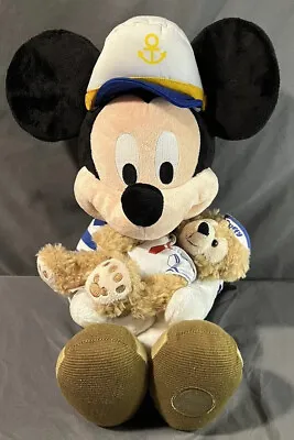 Disney Mickey Mouse Sailor With Duffy Bear 18” Plush Doll Excellent Condition. • $24.99